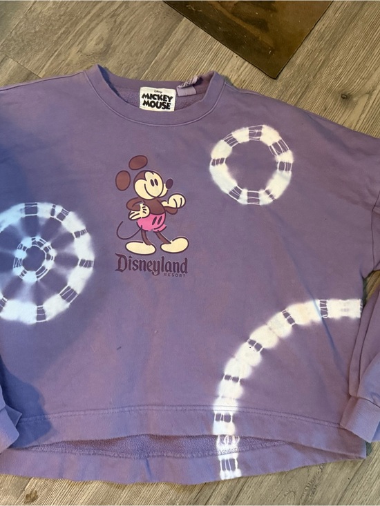 Disney Other - Disney Mickey Mouse Kids Lilac Tie-Dye Crewneck Sweatshirt